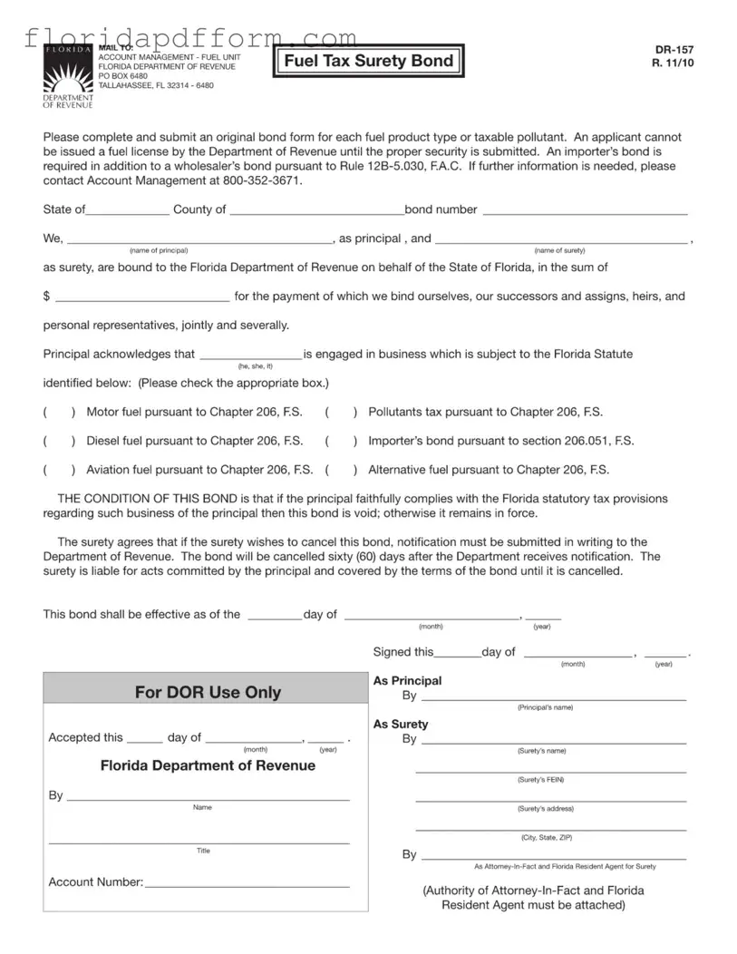 Free Florida Dr 157 Form