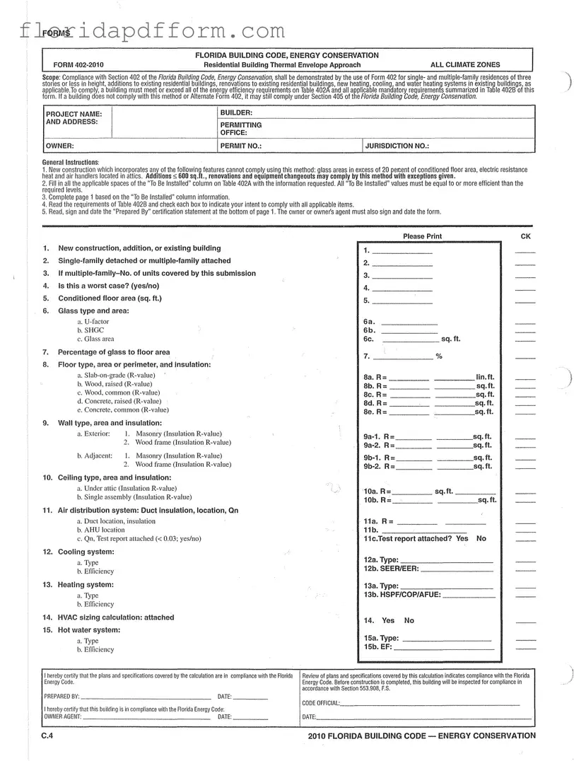 Free Florida Energy Form