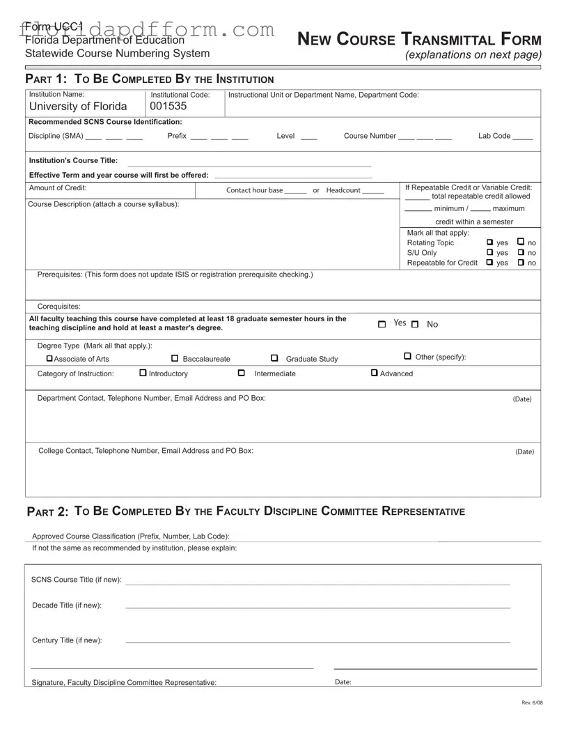Free Florida Ucc1 Form