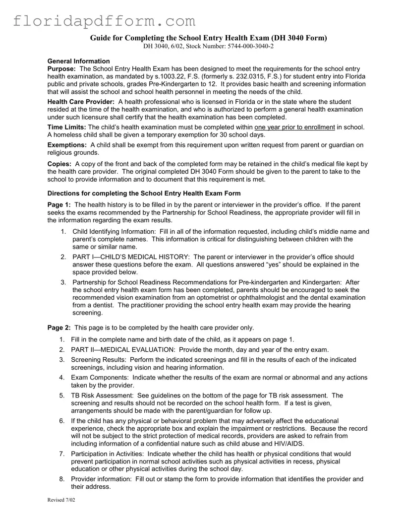 Free Health For Florida Form