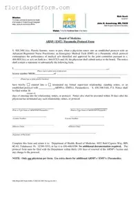Free Arnp Florida Protocol Form