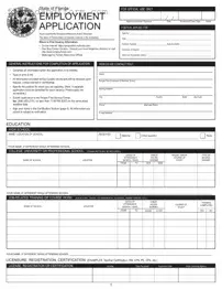 Free Employment Application Florida Form