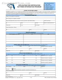 Free Florida Cf 831 Form