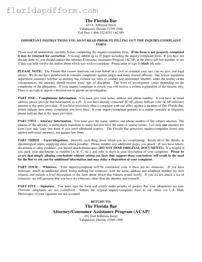 Free Florida Complaint Form