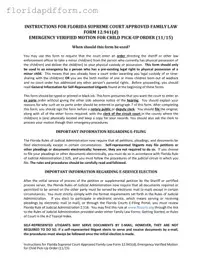 Free Florida Emergency Form