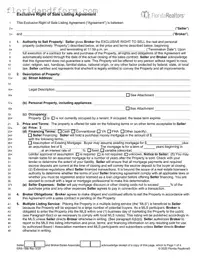 Free Florida Listing Agreement Form