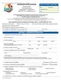Free Florida Lottery Dol 129 Form