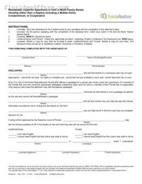 Free Florida Realtors Residential Lease Form